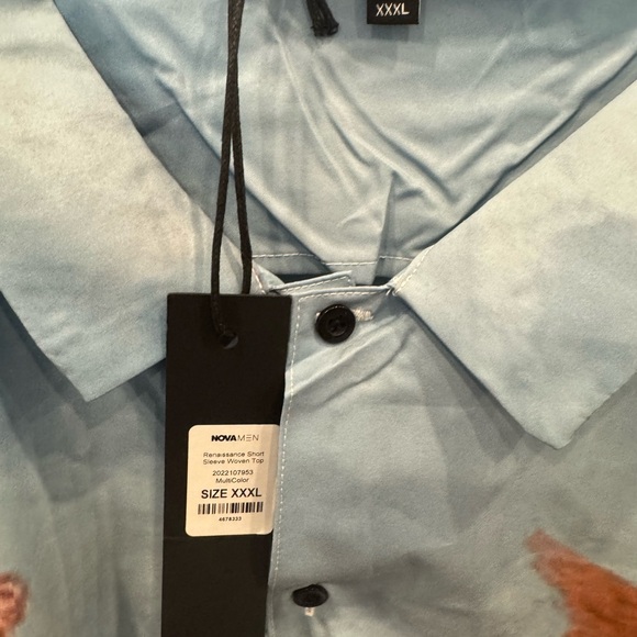 Renaissance Short Sleeve Woven Top - Multi Color - Picture 14 of 15